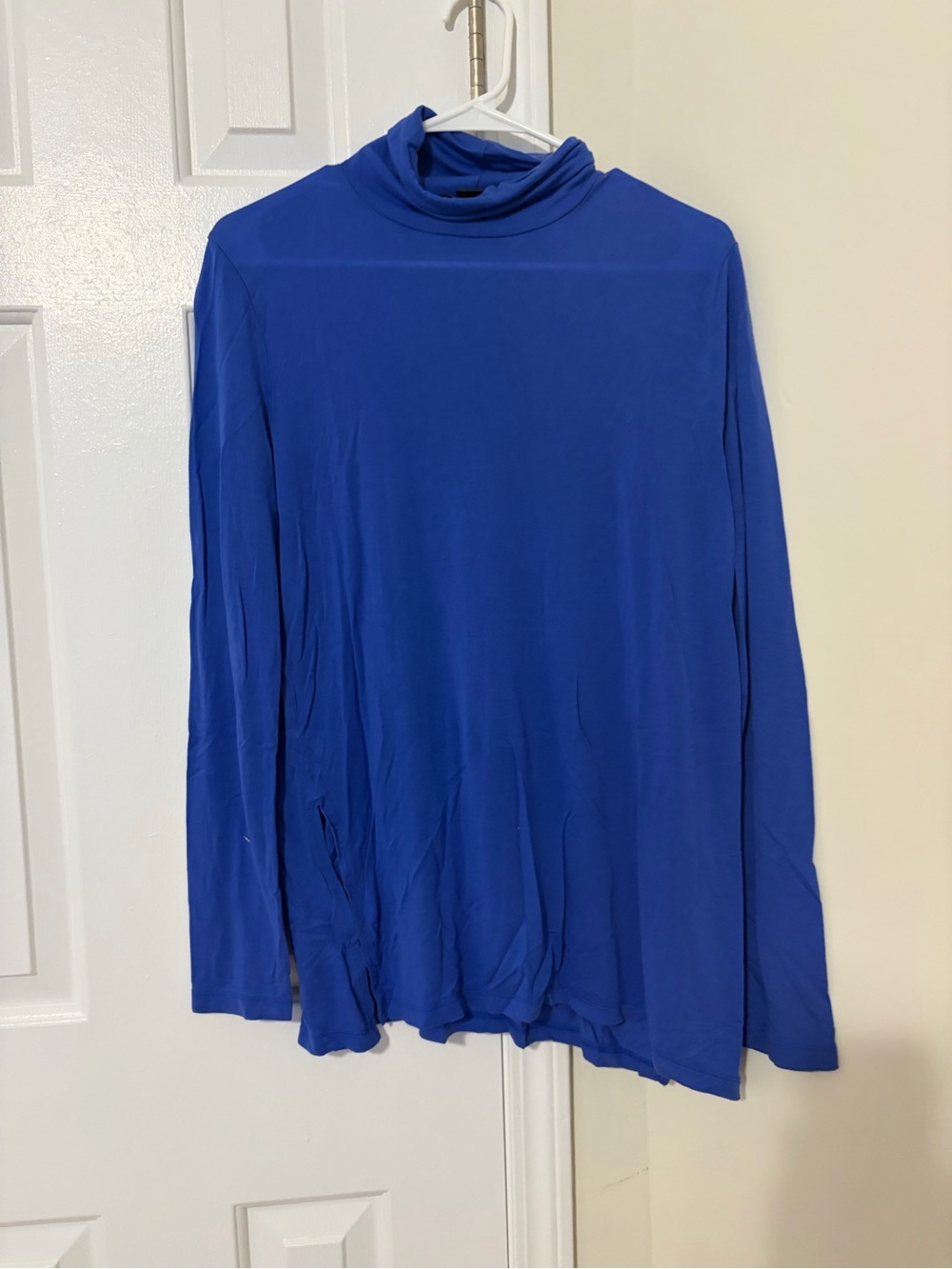 J. Crew Blue Long-Sleeve Turtleneck